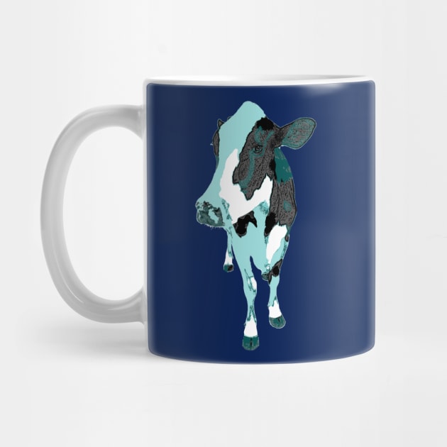 Cow Blue by KA Textiles and Designs